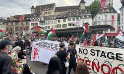 İsrail'in Eurovision'a katılması ve Gazze'deki soykırımı Basel'de protesto edildi