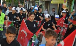 Gaziosmanpaşa'da Gazze'ye destek için pedal çevirdiler