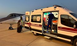 Ağrı'da kalp hastası bebek ambulans uçakla Ankara'ya nakledildi