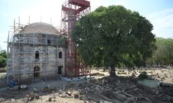 Edirne'de yalı camisi özelliğindeki Evliya Kasımpaşa Camisi'nin restorasyonu sürüyor