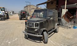 Hakkarili lastik tamircisi, hurda parçalarından kendi arazi aracını yaptı