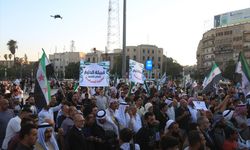 Halep'te bölünme karşıtı protesto düzenlendi