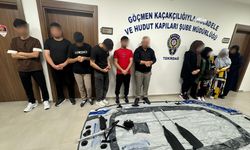Tekirdağ'da 15 düzensiz göçmen yakalandı