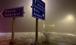 Bolu Dağı'nda kar yağışı başladı