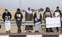 İsrail'in güneyindeki Necef bölgesinde Filistinli Bedevi Araplardan protesto gösterisi
