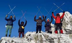Kırşehirli dağcılar, 2026 yılının ilk tırmanışını Gönül Dağı'na gerçekleştirdi