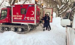 Van'da ambulans helikopter ve paletli ambulans hasta kadın için seferber oldu