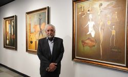 Usta ressamlar Devrim Erbil ve İsmet Yedikardeş, "Dostluk ve Barış" sergisinde buluştu