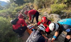Muğla'daki tarihi Likya Yolu'nda ayağı kırılan kişi kurtarıldı