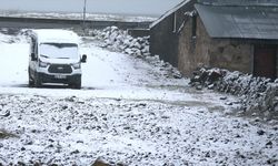 Kars'ta kar yağışı etkili oldu