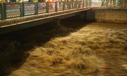 Tokat'ta Yeşilırmak Nehri'nin su seviyesi yükseldi