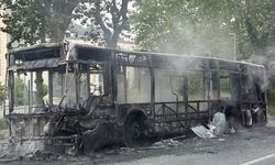 Beykoz'da yanan İETT otobüsü küle döndü