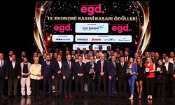 İş dünyası, EGD’nin 18. Ekonomi Basını Başarı Ödülleri töreninde bir araya geldi