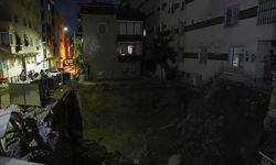 İstanbul'da inşaat çalışmasında zarar gören bina tedbir amacıyla boşaltıldı