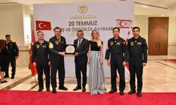 KKTC Cumhurbaşkanlığında Barış ve Özgürlük Bayramı resepsiyonu düzenlendi
