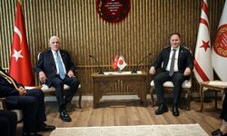 KKTC Cumhuriyet Meclisi Başkanı Öztürkler, İYİ Parti Genel Başkanı Dervişoğlu'nu kabul etti