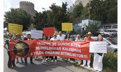 Rumeli Hisarı’ndaki bitmeyen restorasyona tepki
