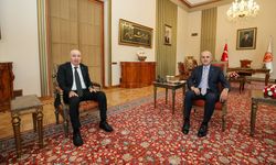 TBMM Başkanı Kurtulmuş, Cumhurbaşkanı Başdanışmanı ve 15 Temmuz Gazisi Aslan'ı kabul etti