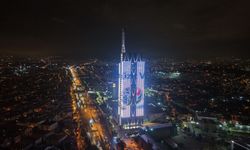 Türk Telekom Genel Müdürlük binasına COP31 kapsamında 'Yarına Sözümüz Var' mesajı yansıtıldı