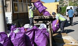 Antalya'da bir evden 6 kamyon çöp çıkarıldı