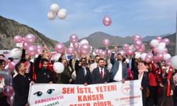 Artvin Deriner Barajı'nda 'Kansere Set Çek' etkinliği düzenlendi