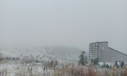 Bolu'nun yüksek kesimlerine kar yağdı