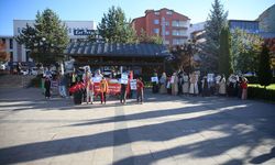 Erzurum'da sağlık çalışanları 152 haftadır Gazze için yürüyor
