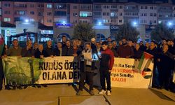 İsrail'in Gazze'de uyguladığı soykırım Çankırı'da protesto edildi