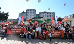 İsrail'in Gazze'de uyguladığı soykırım Samsun'da protesto edildi