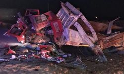Konya'da devrilen kamyonun sürücüsü yaşamını yitirdi