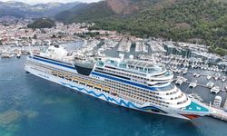 Marmaris'e 'Aida Stella' kruvaziyeri 2 bin 370 turist getirdi