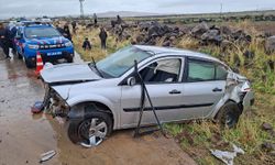 Şanlıurfa'da şarampole devrilen otomobilin sürücüsü öldü