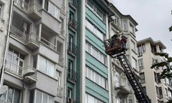 Şişli'de 8 katlı binada çıkan yangın söndürüldü