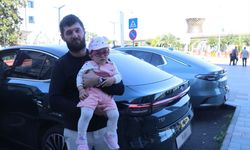 Togg'un 'Ayder' renkli T10F modeli Rize'de sergileniyor