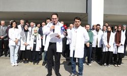Trabzon'da sağlık çalışanları ve öğrenciler Gazze için bir araya geldi