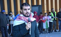 Van'da İsrail'in Gazze'ye yönelik saldırıları protesto edildi