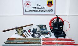 Van'da kaçak kazı yapan 2 şüpheli suçüstü yakalandı