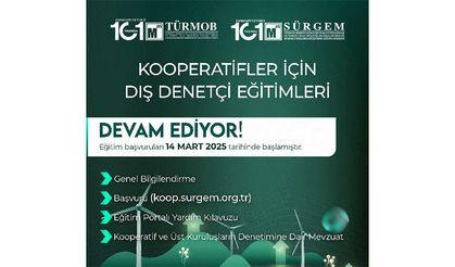 TÜRMOB’dan kooperatifler için dış denetçi eğitimi