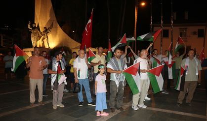 Gazze'de gazetecileri öldüren İsrail, Antalya'da protesto edildi