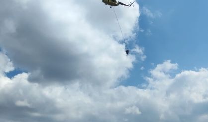 Düzce'de anız yangını ormanlık alana sıçramadan söndürüldü