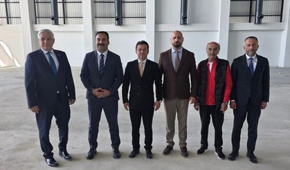 TCF Başkanı Suat Çelen, yeni salon inşaatını inceledi