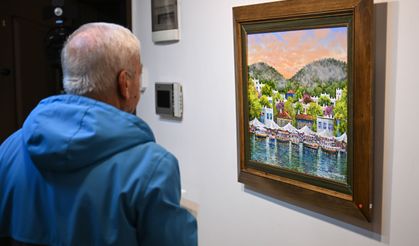 Ressam Yalçın Gökçebağ'ın karma resim sergisi başkentte sanatseverlerle buluştu