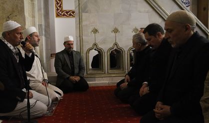 Habib-i Neccar Camisi'nde 6 Şubat depremlerinin üçüncü yılında hatim duası yapıldı