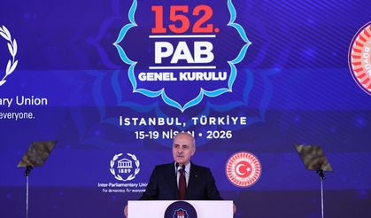 TBMM Başkanı Kurtulmuş, Cumhurbaşkanı Erdoğan'ın PAB Genel Kurulu onuruna verdiği akşam yemeğinde konuştu: