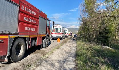 Çankırı'da su kanalına düşen otomobildeki 3 kişi yaralandı
