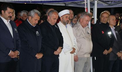 Rize'de botun devrilmesi sonucu hayatını kaybeden AFAD personelinin cenazesi memleketine uğurlandı