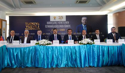 AK Parti'den 'Türkiye Yüzyılı Buluşmaları' kapsamında İzmir'de basın toplantısı