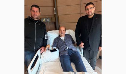 Gazeteci Yazar Hekimoğlu Süleyman Özcan’dan KKTC 5. Cumhurbaşkanı Ersin Tatar’a geçmiş olsun ziyareti