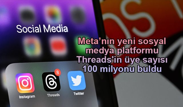 Meta’nın yeni sosyal medya platformu Threads''in üye sayısı 100 milyonu buldu