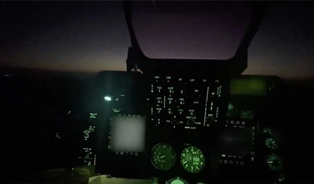 MSB, F-16''nın gece uçuşu görüntülerini paylaştı